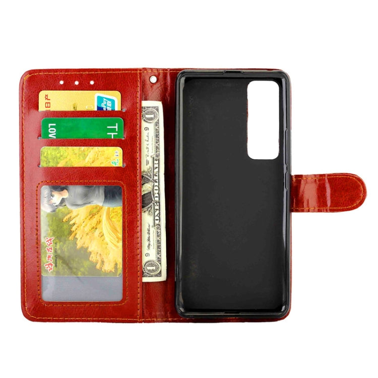 For Huawei Nova 7 Pro Crazy Horse Texture Leather Horizontal Flip Protective Case with Holder & Card Slots & Wallet & Photo Frame