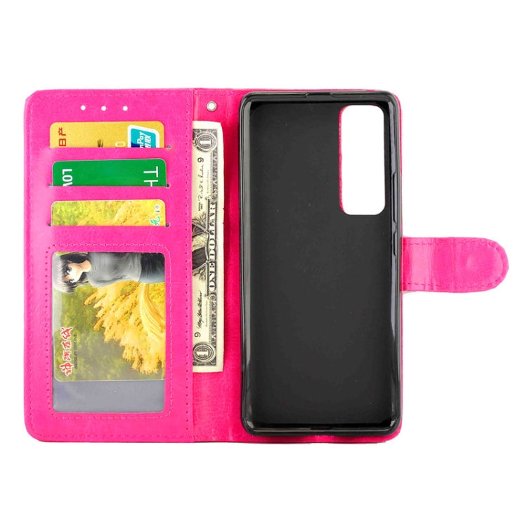 For Huawei Nova 7 Pro Crazy Horse Texture Leather Horizontal Flip Protective Case with Holder & Card Slots & Wallet & Photo Frame