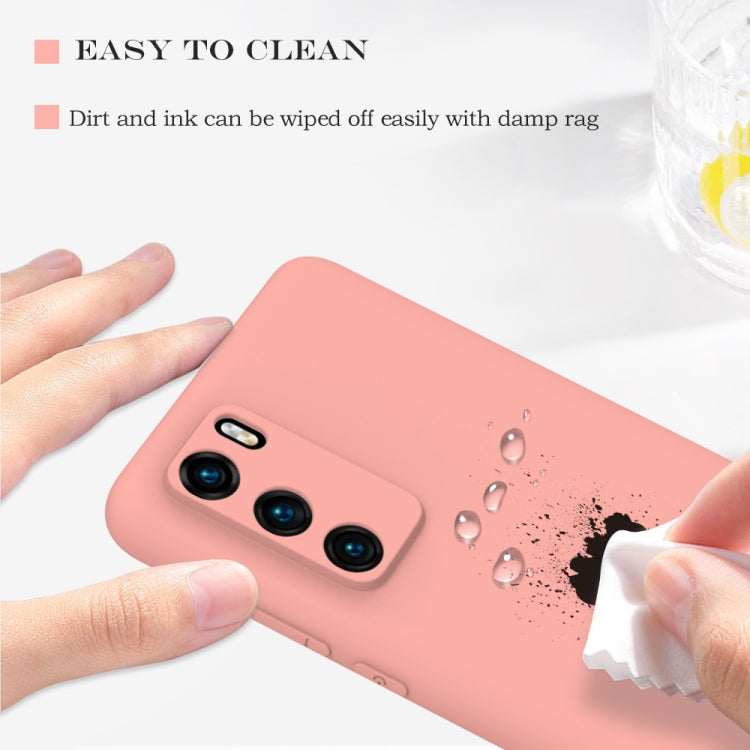 For Huawei P40 Hat-Prince ENKAY ENK-PC0342 2 in 1 Ultra-thin Solid Color TPU Slim Case Soft Cover + 0.26mm 9H 2.5D Tempered Glass Protector Film