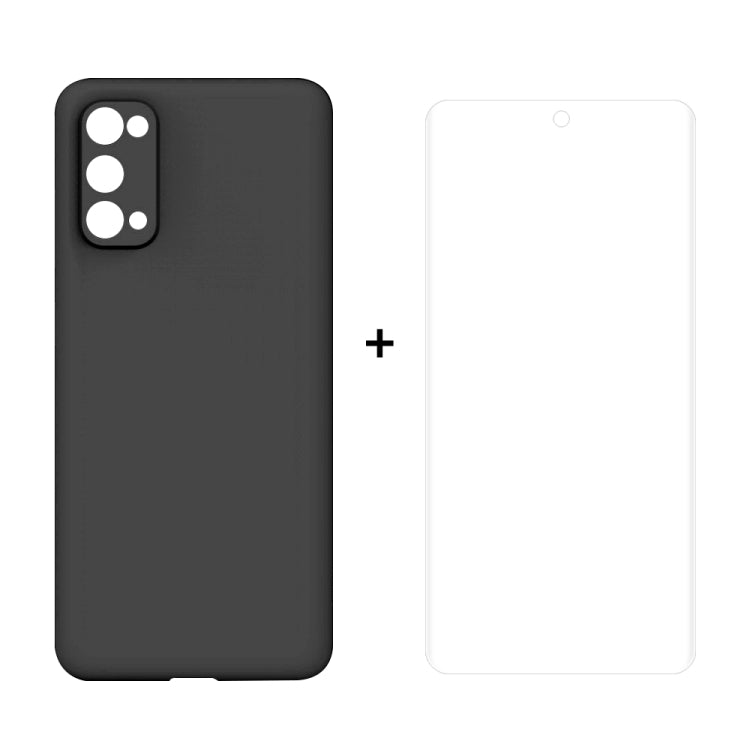 For Samsung Galaxy S20 Hat-Prince ENKAY ENK-PC0432 2 in 1 Ultra-thin Solid Color TPU Slim Case Soft Cover + 3D Full Screen PET Curved Hot Bending HD Screen Protector Soft Film