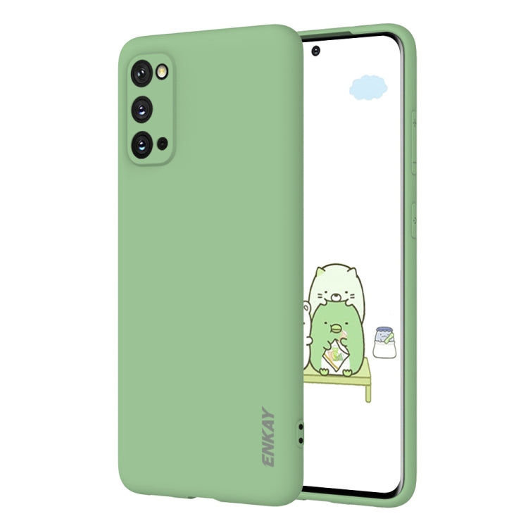 For Samsung Galaxy S20 Hat-Prince ENKAY ENK-PC0432 2 in 1 Ultra-thin Solid Color TPU Slim Case Soft Cover + 3D Full Screen PET Curved Hot Bending HD Screen Protector Soft Film