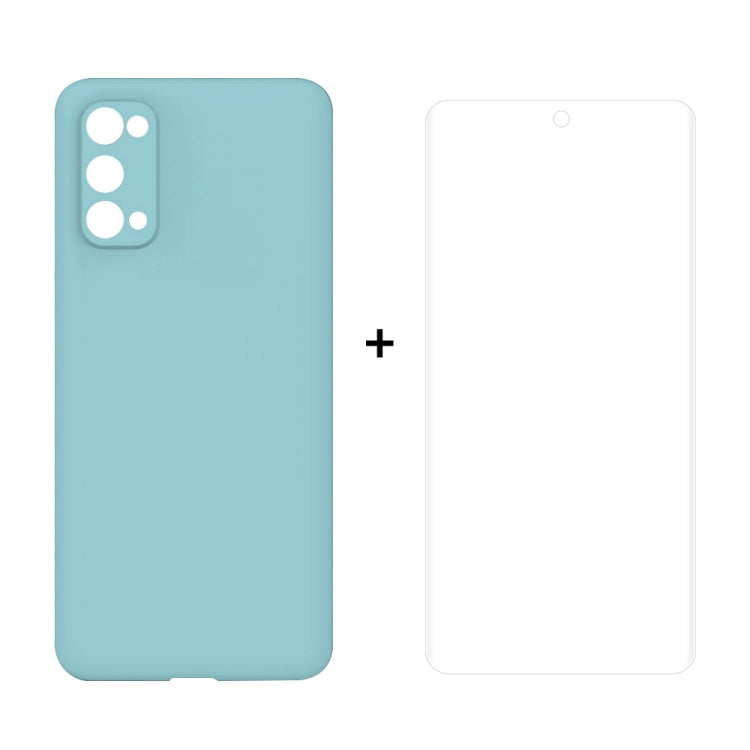 For Samsung Galaxy S20 Hat-Prince ENKAY ENK-PC0432 2 in 1 Ultra-thin Solid Color TPU Slim Case Soft Cover + 3D Full Screen PET Curved Hot Bending HD Screen Protector Soft Film