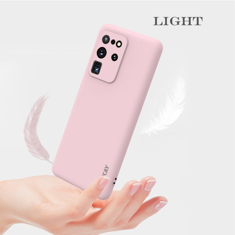 For Samsung Galaxy S20 Ultra Hat-Prince ENKAY ENK-PC0452 2 in 1 Ultra-thin Solid Color TPU Slim Case Soft Cover + 3D Full Screen PET Curved Hot Bending HD Screen Protector Soft Film