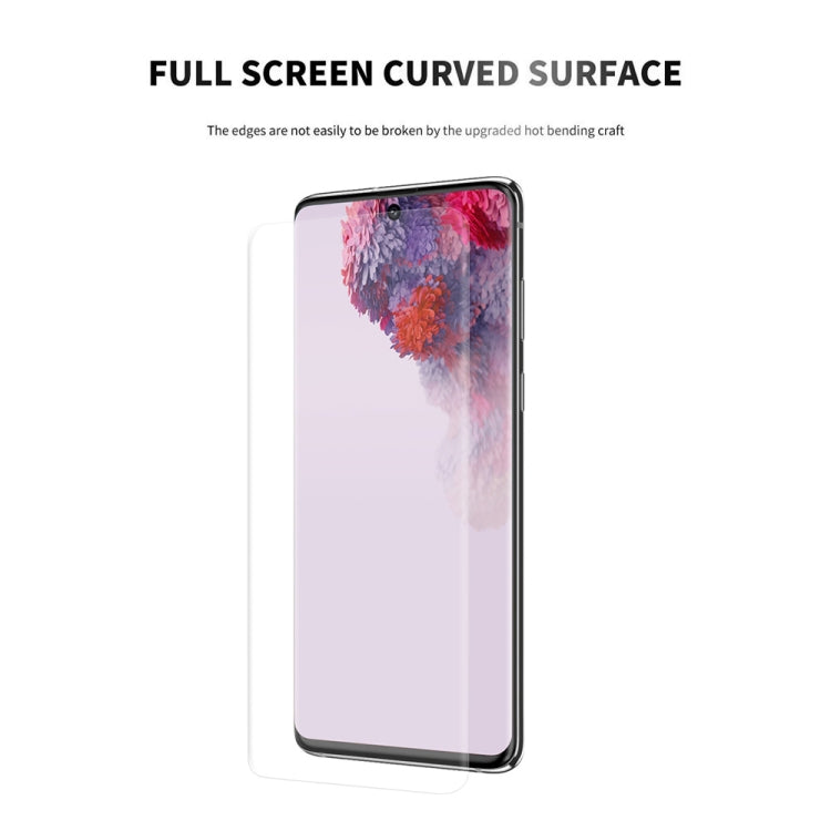 For Samsung Galaxy S20+ Hat-Prince ENKAY ENK-PC0442 2 in 1 Ultra-thin Solid Color TPU Slim Case Soft Cover + 3D Full Screen PET Curved Hot Bending HD Screen Protector Soft Film