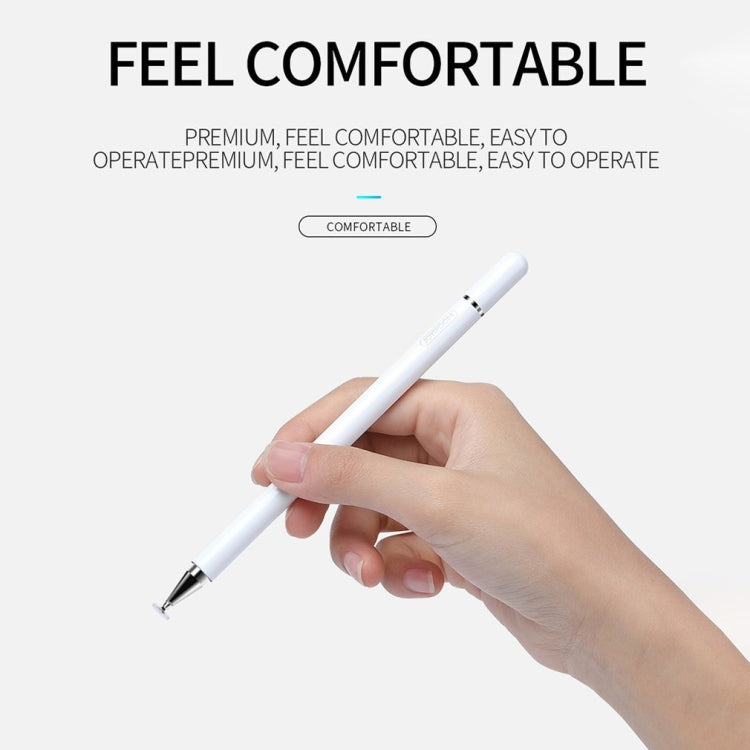Imitation Porcelain 2 in 1 Mobile Phone Touch Screen Capacitive Pen for Apple / Huawei / Xiaomi / Samsung