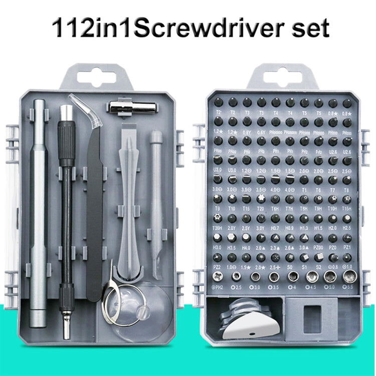 Refined 112pcs screwdriver tool set mobile phone flat panel home dismantling maintenance