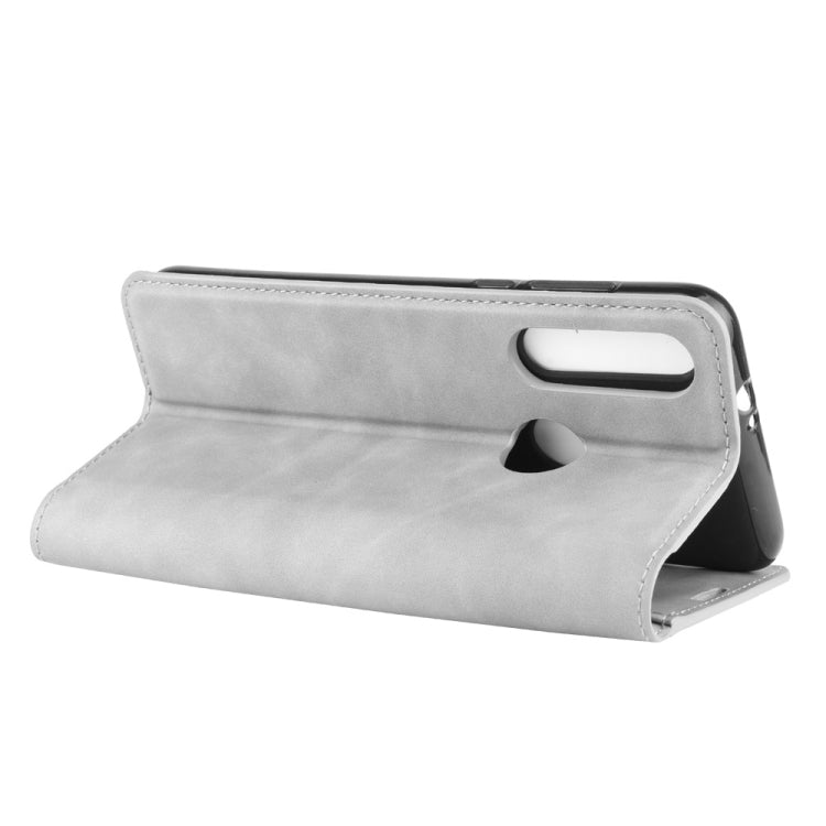 For Motorola Moto G Fast Retro-skin Business Magnetic Suction Leather Case with Holder & Card Slots & Wallet