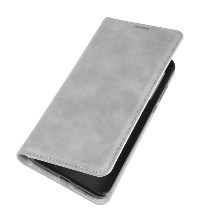 For Motorola Moto G Fast Retro-skin Business Magnetic Suction Leather Case with Holder & Card Slots & Wallet