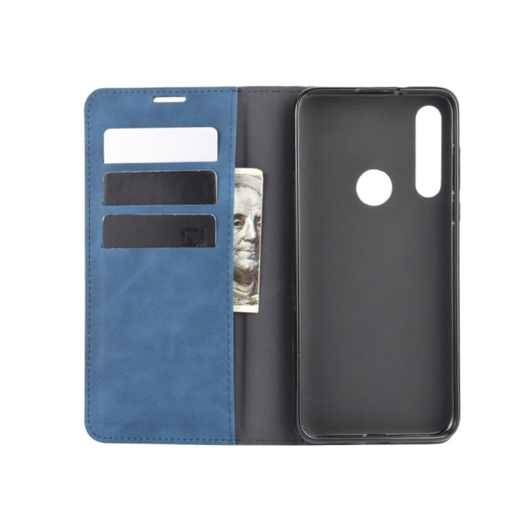 For Motorola Moto G Fast Retro-skin Business Magnetic Suction Leather Case with Holder & Card Slots & Wallet