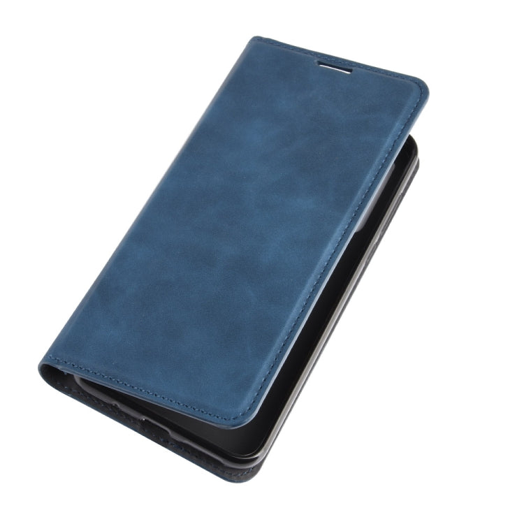 For Motorola Moto G Fast Retro-skin Business Magnetic Suction Leather Case with Holder & Card Slots & Wallet