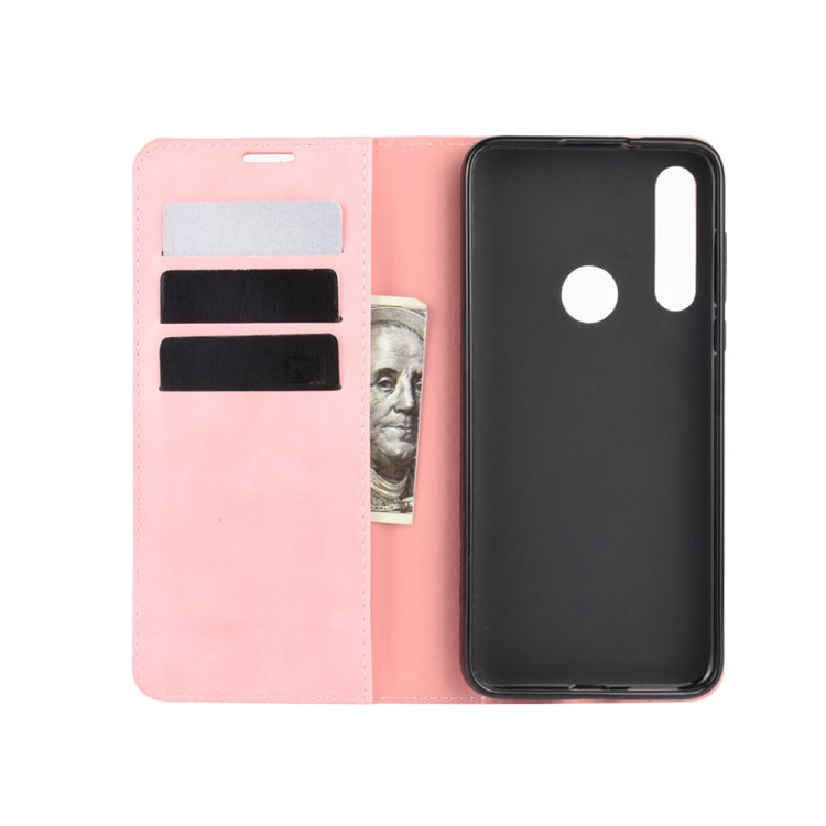 For Motorola Moto G Fast Retro-skin Business Magnetic Suction Leather Case with Holder & Card Slots & Wallet