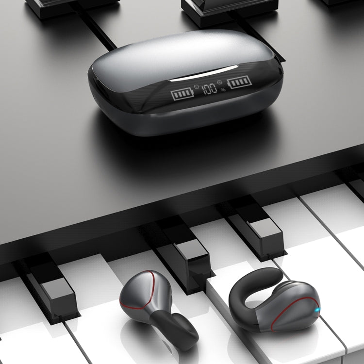 T20 TWS Bluetooth 5.0 Touch Wireless Bluetooth Earphone with Three LED Battery Display & Charging Box, Support Call & Voice Assistant