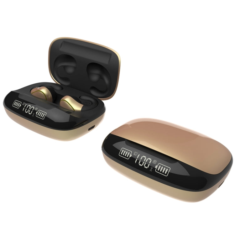 T20 TWS Bluetooth 5.0 Touch Wireless Bluetooth Earphone with Three LED Battery Display & Charging Box, Support Call & Voice Assistant