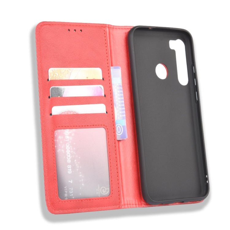 For HTC Desire 20 Pro Magnetic Buckle Retro Crazy Horse Texture Horizontal Flip Leather Case  , with Holder & Card Slots & Photo Frame