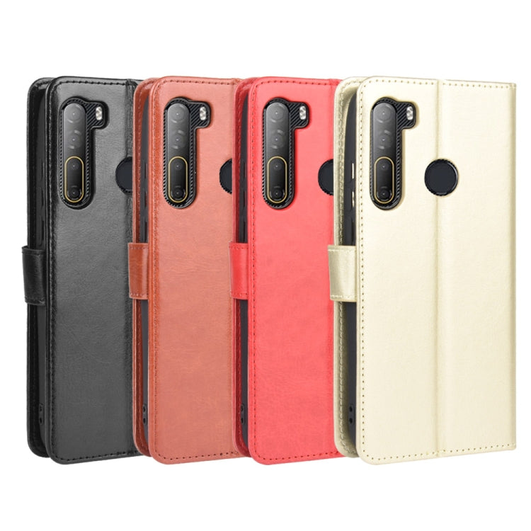 For HTC Desire 20 Pro Retro Crazy Horse Texture Horizontal Flip Leather Case , with Holder & Card Slots & Photo Frame