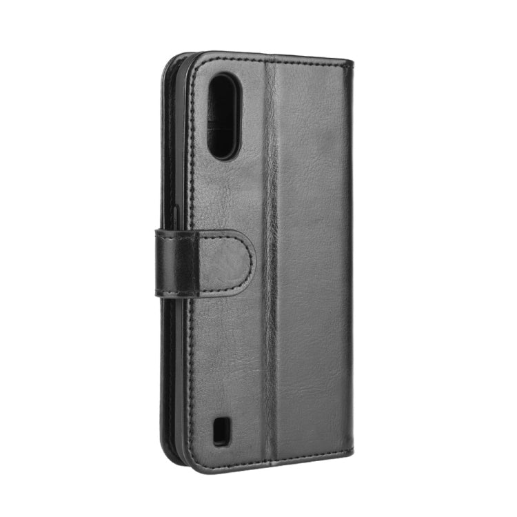 For Samsung Galaxy M01 R64 Texture Single Horizontal Flip Protective Case with Holder & Card Slots & Wallet& Photo Frame