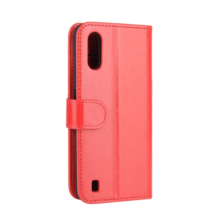 For Samsung Galaxy M01 R64 Texture Single Horizontal Flip Protective Case with Holder & Card Slots & Wallet& Photo Frame