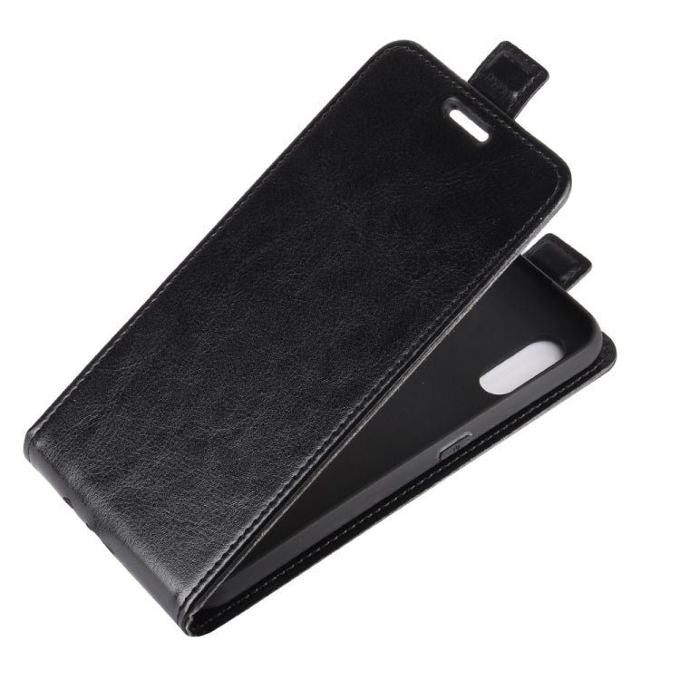 For Samsung Galaxy M01 R64 Texture Single Vertical Flip Leather Protective Case with Card Slots & Photo Frame