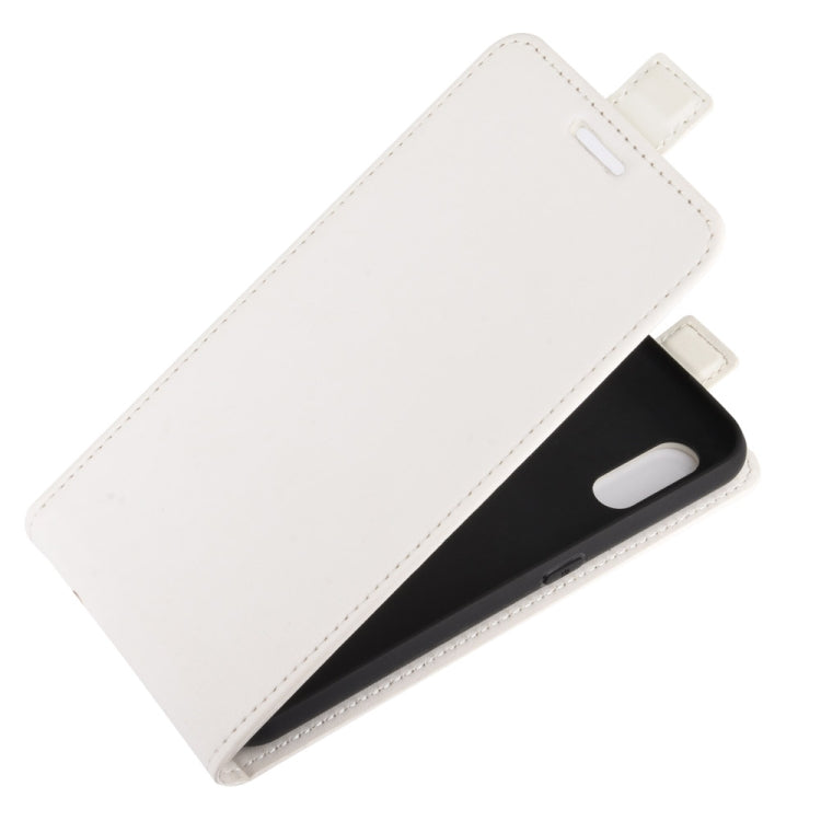 For Samsung Galaxy M01 R64 Texture Single Vertical Flip Leather Protective Case with Card Slots & Photo Frame