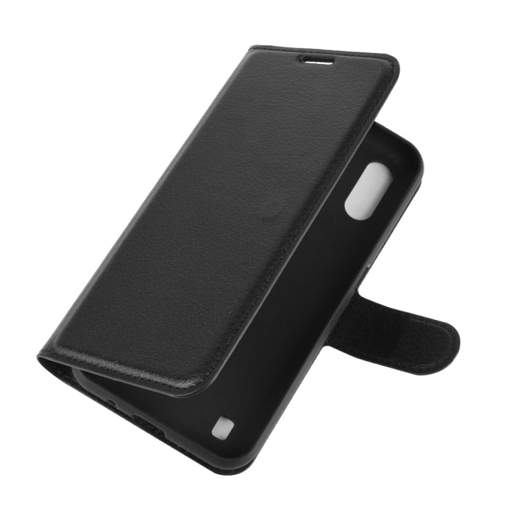 For Samsung Galaxy M01 Litchi Texture Horizontal Flip Protective Case with Holder & Card Slots & Wallet