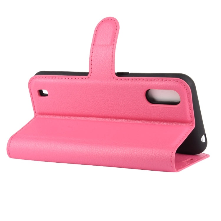 For Samsung Galaxy M01 Litchi Texture Horizontal Flip Protective Case with Holder & Card Slots & Wallet