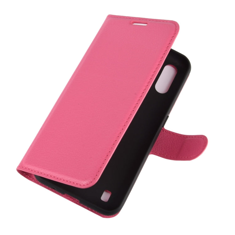 For Samsung Galaxy M01 Litchi Texture Horizontal Flip Protective Case with Holder & Card Slots & Wallet