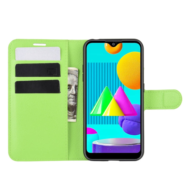 For Samsung Galaxy M01 Litchi Texture Horizontal Flip Protective Case with Holder & Card Slots & Wallet