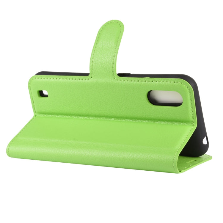 For Samsung Galaxy M01 Litchi Texture Horizontal Flip Protective Case with Holder & Card Slots & Wallet