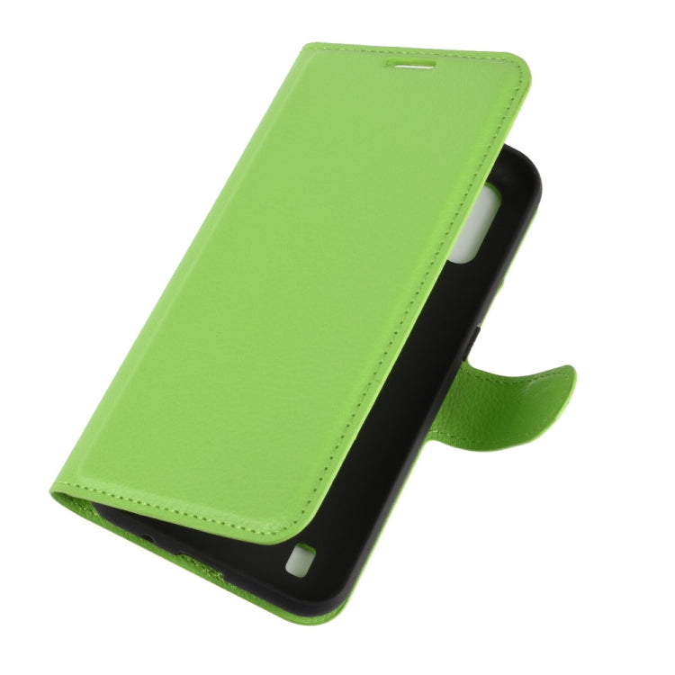 For Samsung Galaxy M01 Litchi Texture Horizontal Flip Protective Case with Holder & Card Slots & Wallet