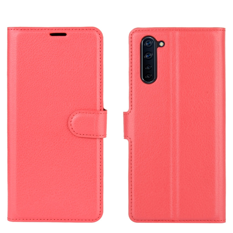 For OPPO Reno 3A (Japanese Version) Litchi Texture Horizontal Flip Protective Case with Holder & Card Slots & Wallet