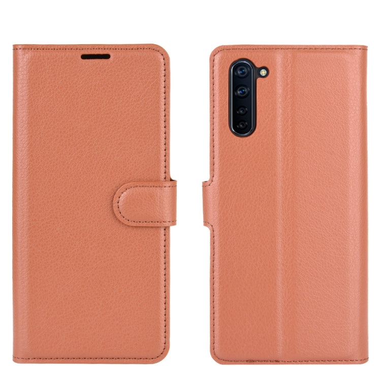 For OPPO Reno 3A (Japanese Version) Litchi Texture Horizontal Flip Protective Case with Holder & Card Slots & Wallet