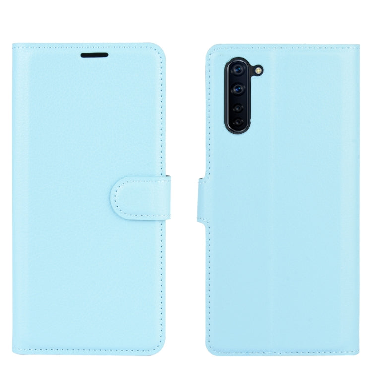 For OPPO Reno 3A (Japanese Version) Litchi Texture Horizontal Flip Protective Case with Holder & Card Slots & Wallet