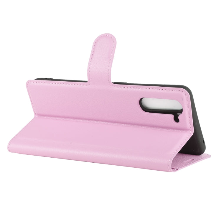 For OPPO Reno 3A (Japanese Version) Litchi Texture Horizontal Flip Protective Case with Holder & Card Slots & Wallet