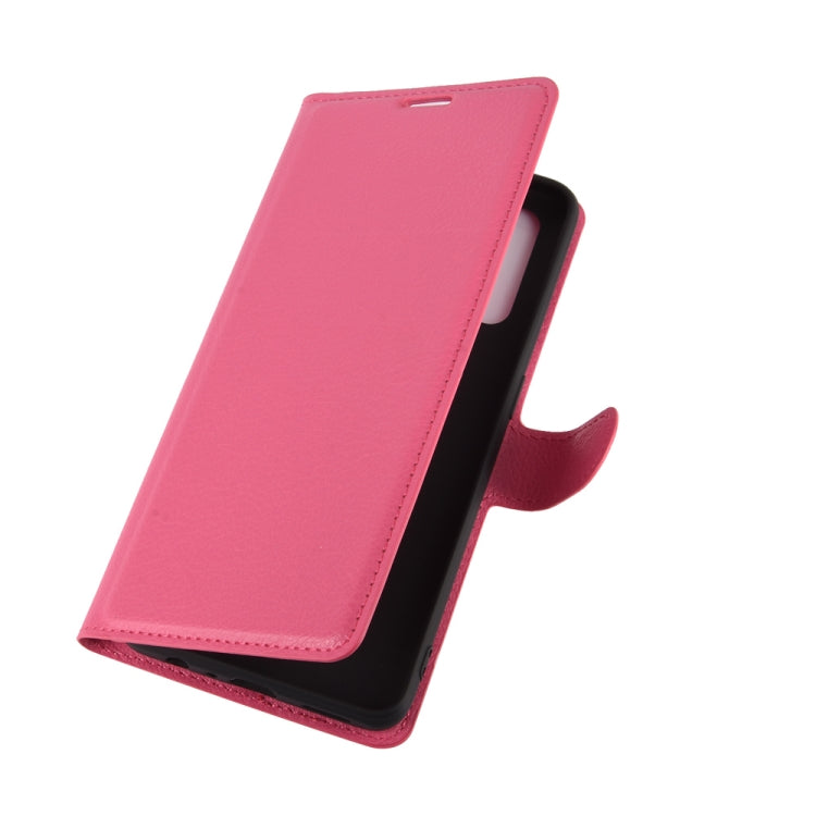 For OPPO Reno 3A (Japanese Version) Litchi Texture Horizontal Flip Protective Case with Holder & Card Slots & Wallet