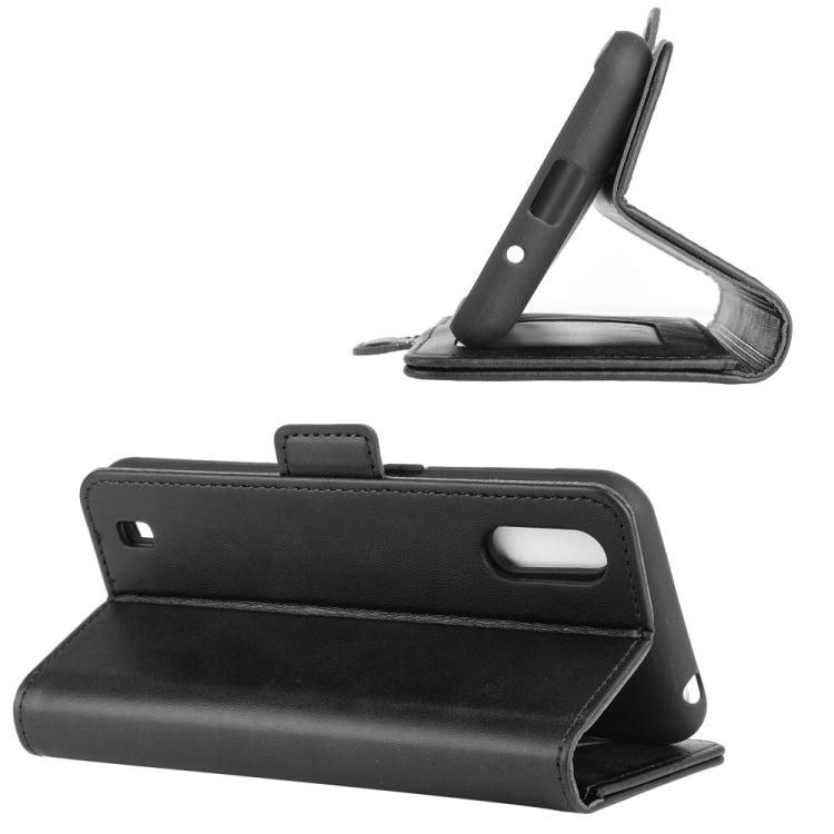 For Samsung Galaxy M01 Dual-side Magnetic Buckle Horizontal Flip Leather Case with Holder & Card Slots & Wallet