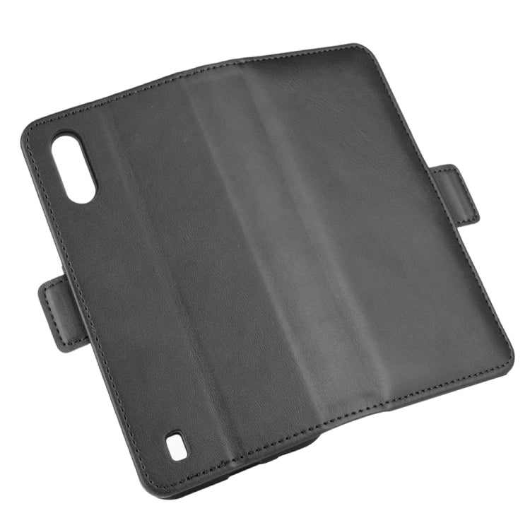 For Samsung Galaxy M01 Dual-side Magnetic Buckle Horizontal Flip Leather Case with Holder & Card Slots & Wallet