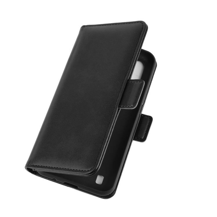 For Samsung Galaxy M01 Dual-side Magnetic Buckle Horizontal Flip Leather Case with Holder & Card Slots & Wallet