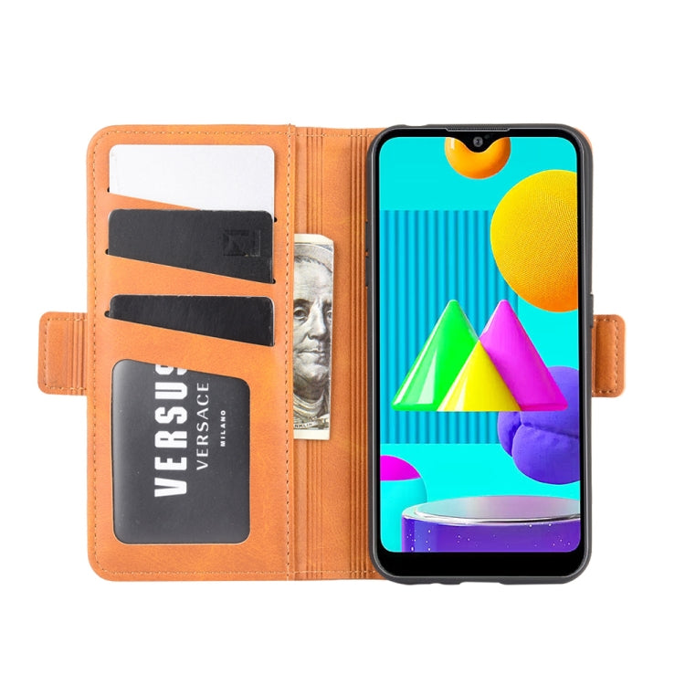 For Samsung Galaxy M01 Dual-side Magnetic Buckle Horizontal Flip Leather Case with Holder & Card Slots & Wallet