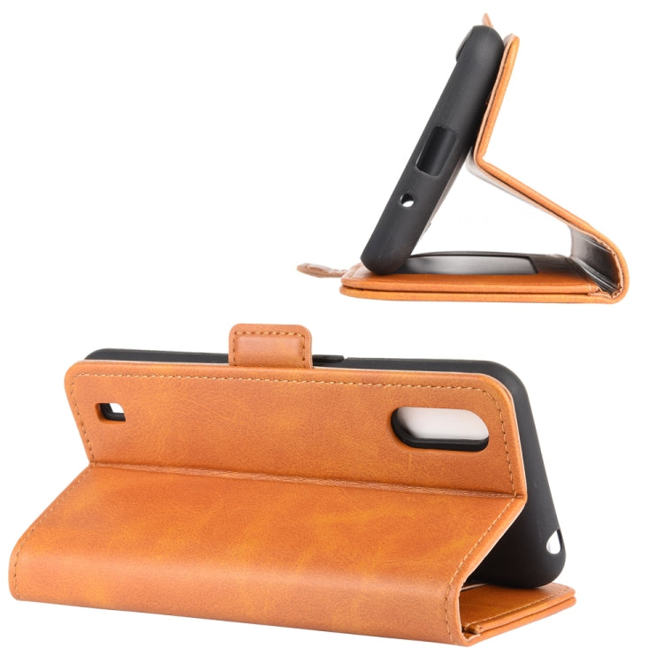 For Samsung Galaxy M01 Dual-side Magnetic Buckle Horizontal Flip Leather Case with Holder & Card Slots & Wallet