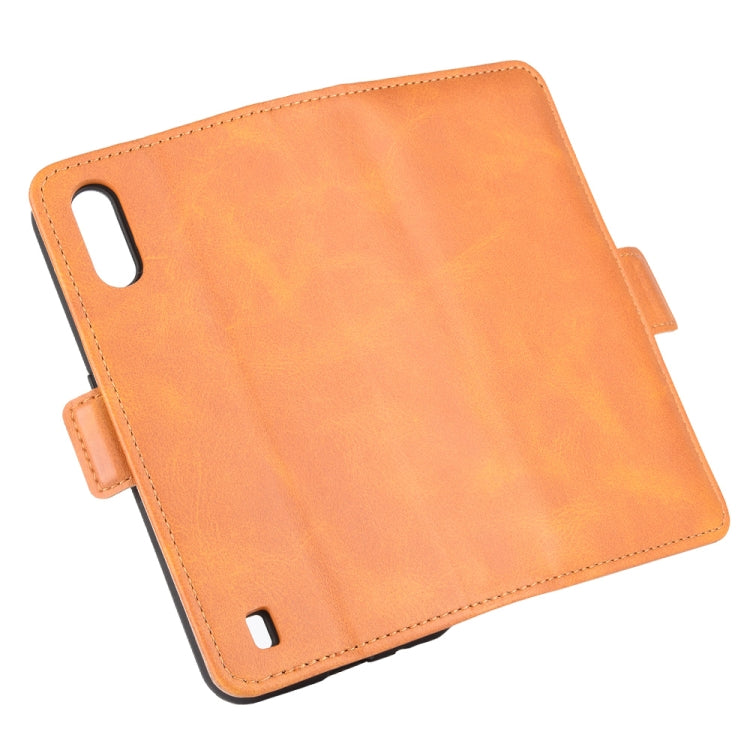 For Samsung Galaxy M01 Dual-side Magnetic Buckle Horizontal Flip Leather Case with Holder & Card Slots & Wallet