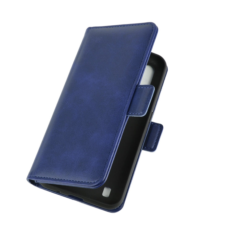 For Samsung Galaxy M01 Dual-side Magnetic Buckle Horizontal Flip Leather Case with Holder & Card Slots & Wallet