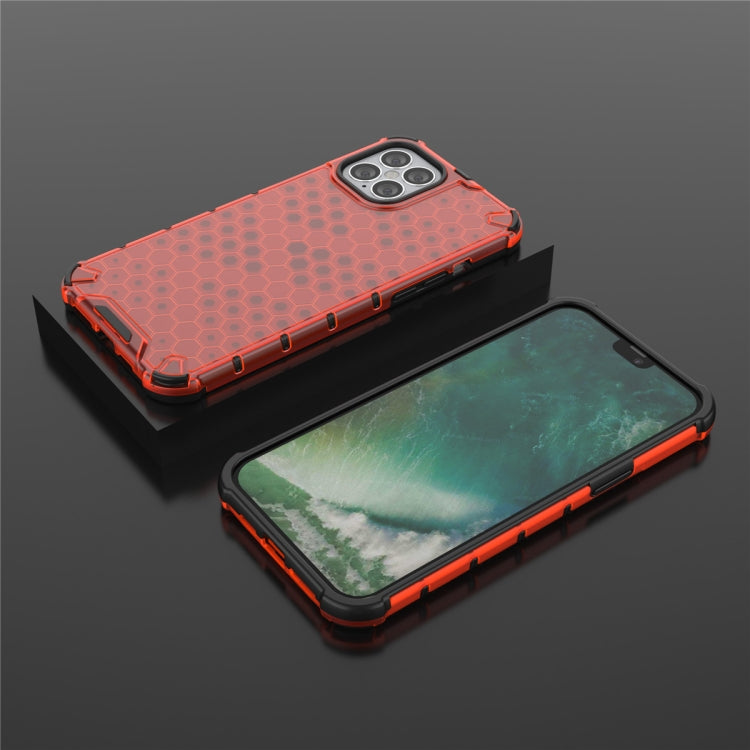 For iPhone 12 / 12 Pro Shockproof Honeycomb PC + TPU Case