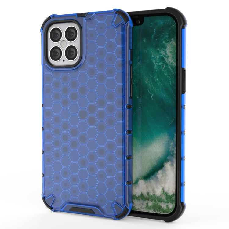 For iPhone 12 / 12 Pro Shockproof Honeycomb PC + TPU Case