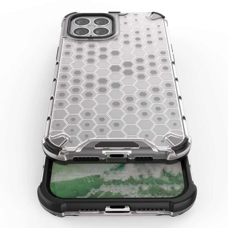 For iPhone 12 / 12 Pro Shockproof Honeycomb PC + TPU Case