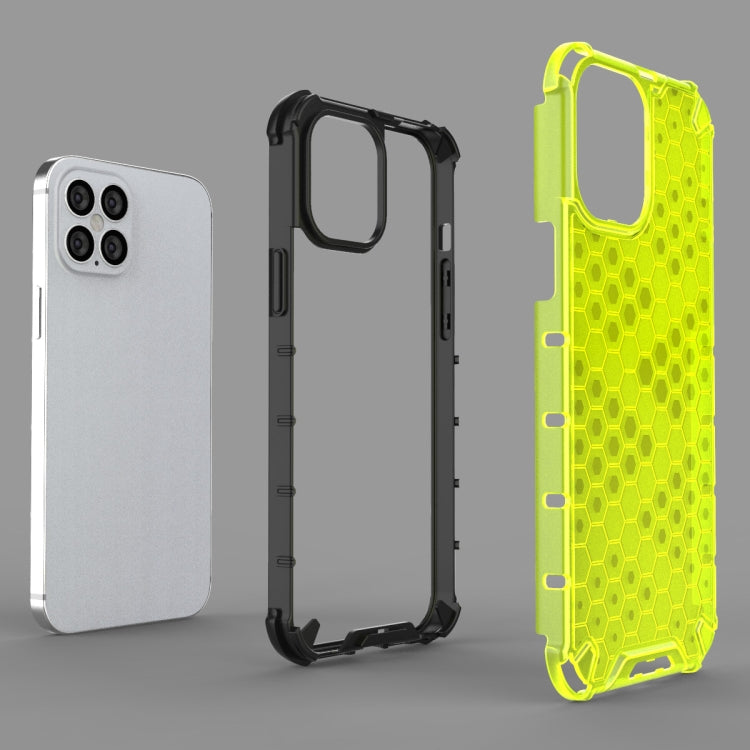 For iPhone 12 / 12 Pro Shockproof Honeycomb PC + TPU Case