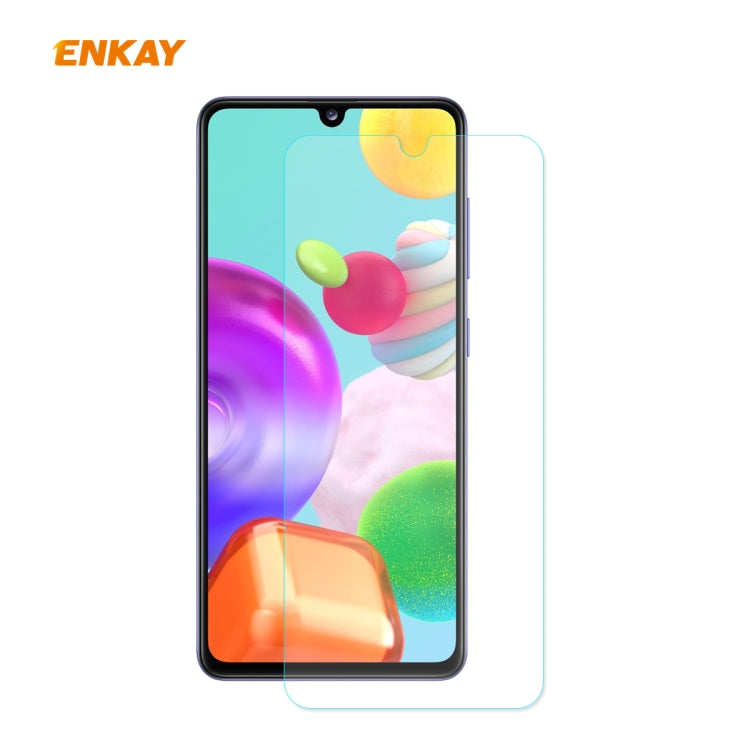 For Samsung Galaxy A41 ENKAY Hat-Prince 0.26mm 9H 2.5D Curved Edge Tempered Glass Film