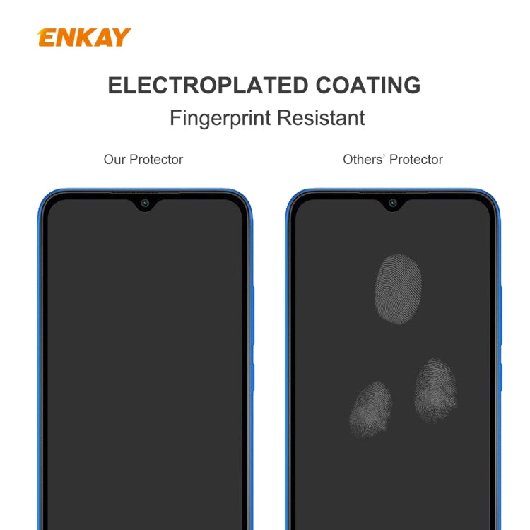 For Samsung Galaxy A01 2 PCS ENKAY Hat-Prince 0.26mm 9H 2.5D Curved Edge Tempered Glass Film