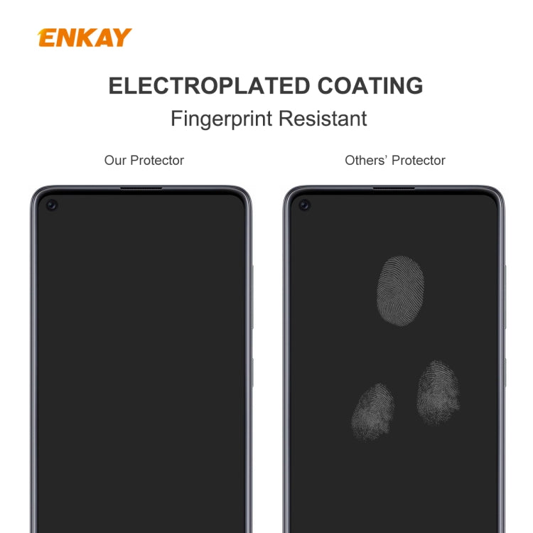 For Redmi 10X 4G / Redmi Note 9 ENKAY Hat-Prince 0.26mm 9H 2.5D Curved Edge Tempered Glass Film