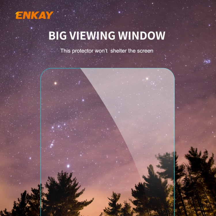 For Huawei P40 10 PCS ENKAY Hat-Prince 0.26mm 9H 2.5D Curved Edge Tempered Glass Film