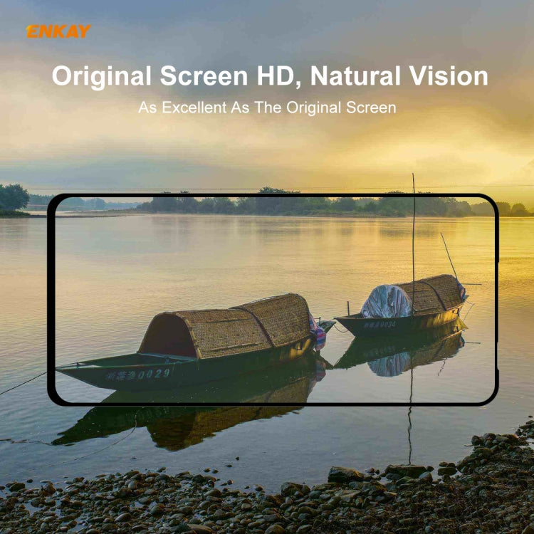 For Motorola Moto G8 Power ENKAY Hat-Prince Full Glue 0.26mm 9H 2.5D Tempered Glass Full Coverage Film